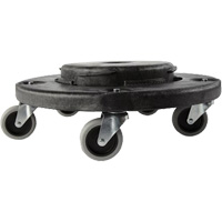 Brute&reg; Dolly, Polyethylene, Black, Fits: 20 - 55 US Gal. Equipment World