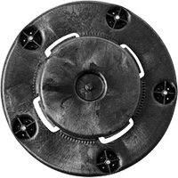 Brute&reg; Dolly, Polyethylene, Black, Fits: 20 - 55 US Gal. Equipment World