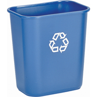 Recycling Container , Deskside, Plastic, 28-1/8 US Qt. Equipment World