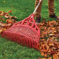 Leaf Rake, 24" Blade, Wood Handle, Plastic Blade Equipment World