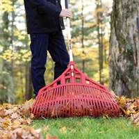 Leaf Rake, 24" Blade, Wood Handle, Plastic Blade Equipment World