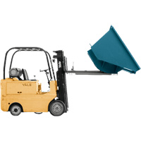 Self-Dumping Hopper, Steel, 3/4 cu.yd., Blue NB954 | Equipment World