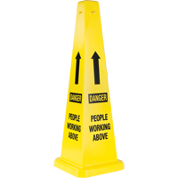 "People Working Above" Traffic Cones, English with Pictogram Equipment World