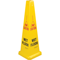 "Wet Floor" Lamba Traffic Cones, English with Pictogram Equipment World