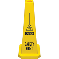 "Safety First" Lamba Traffic Cones, English with Pictogram Equipment World