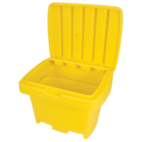 Heavy-Duty Outdoor Salt and Sand Storage Container, 30" x 24" x 24", 5.5 cu. Ft., Yellow ND337 | Equipment World