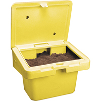 Salt Sand Container SOS™, With Hasp, 42" x 29" x 30", 11 cu. Ft., Yellow ND702 | Equipment World