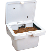 Salt Sand Container SOS™, With Hasp, 30" x 24" x 24", 5.5 cu. Ft., Grey ND701 | Equipment World