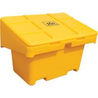Salt Sand Container SOS, With Hasp, 42" x 29" x 30", 11 cu. Ft., Yellow Equipment World