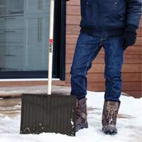 Nordic Snow Shovel, Polypropylene Blade, 17-3/4" Wide, D-Grip Handle Equipment World