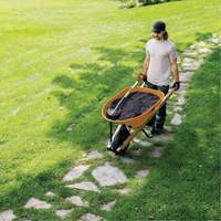 Pro Heavy-Duty Wheelbarrow, 6 cu. ft., Steel Tray Equipment World