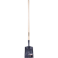 Pro Square Point Shovel, Wood, Tempered Steel Blade, Straight Handle, 48" Long Equipment World