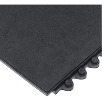24/Seven&reg; Matting, Rubber, 3' W x 3' L, 5/8" Thick, Black Equipment World
