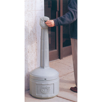 Cendriers Smoker's Cease-Fire, Sur pied, Plastique, Capacit&eacute; 4 gal. US, Hauteur 38-1/2" Equipment World