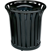 Americana Series Open-Top Waste Receptacle, Steel, 36 US gal. Equipment World