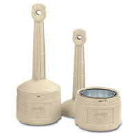Cendriers Smoker's Cease-Fire, Sur pied, Plastique, Capacit&eacute; 4 gal. US, Hauteur 38-1/2" Equipment World