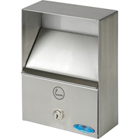 Smoking Receptacles, Wall-Mount, Stainless Steel, 1 Litres Capacity, 9" Height NI753 | Equipment World
