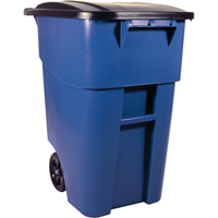 Brute&reg; Roll Out Containers, Curbside, Plastic, 50 US gal. Equipment World