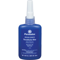 Removable Strength Threadlocker, Blue, Medium, 50 ml, Bottle Equipment World
