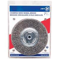 Crimped Wire Wheel, 7" Dia., 0.014" Fill, 1/2" - 2" Arbor Equipment World