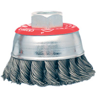 High-Performance Knot Twisted Cup Brush, 3" Dia. x 10mm x 1.25" Arbor Equipment World