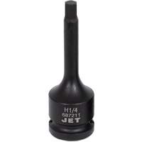 Impact Bit Socket, Hex, 1/4" x 3" L, 1/2" Drive Equipment World
