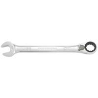 Long Pattern Reversible Ratcheting Combination Wrench, 7/16", Chrome Finish Equipment World