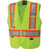 6936 Veste de s&eacute;curit&eacute; d&eacute;tachable en 5 points, Jaune lime haute visibilit&eacute;, 2T-Grand, Polyester Equipment World