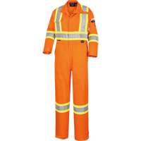 5555 High Visibility FR Rated & Arc Rated Safety Coveralls, Size 36, High Visibility Orange, 11 cal/cm² Equipment World