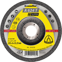 A 624 T Supra Kronenflex&reg; Grinding Disc, 5" x 1/4", 7/8" Arbor Equipment World