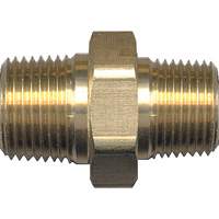 Hex Nipple, Brass, 3/4" x 1/2", NPT x NPT Equipment World
