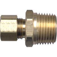 Male Pipe Connector, 3/16" x 1/8" Dia, Brass Equipment World