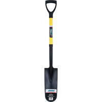 Drain Spade Shovels, Tempered Steel, 16" x 6" Blade, 28-1/2" L, D-Grip Handle Equipment World