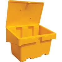Salt Sand Container SOS, With Hasp, 48" x 33" x 34", 18.5 cu. Ft., Yellow Equipment World