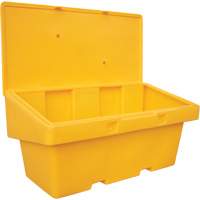 Salt Sand Container SOS, With Hasp, 72" x 36" x 36", 36 cu. Ft., Yellow Equipment World