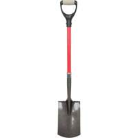 Heavy-Duty Shovels, Fibreglass, Carbon Steel Blade, D-Grip Handle, 30-1/2" Long Equipment World