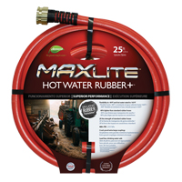Hot Water Hose, Rubber, 5/8" dia. x 25' L Equipment World