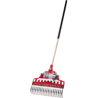 Multi-Purpose Lawn Rake, 20" Blade, 20 Tines, Hardwood Handle, Steel Blade Equipment World