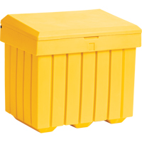 Economy Salt Sand Storage Container, 32" x 23" x 27-1/2", 10 cu. Ft., Yellow NJ451 | Equipment World