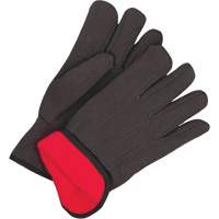 Classic Jersey Gloves, One Size, Black, Red Fleece, Slip-On Equipment World