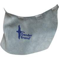 Gander Brand Split Leather Welding Helmet Bib, Pearl Grey Equipment World