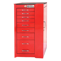 Armoire mobile de s&eacute;rie PRO+, 8 tiroirs, 19" la x 19" p x 36-1/2" h, Rouge Equipment World
