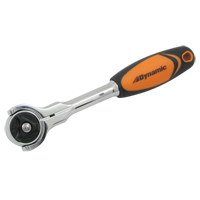 Swivel-Head Ratchet Wrench, 1/4" Drive, Cushion Grip Handle Equipment World