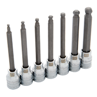 Long SAE Ball-Nose Socket Set, 7 Pcs Equipment World