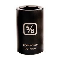 SAE Socket, Impact, 3/8", 1/2" Drive, 6 Points Equipment World