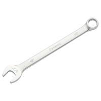 Combination Wrench, 12 Point, 1/4", Chrome Finish Equipment World