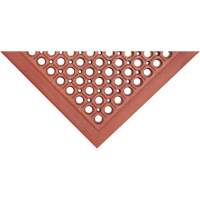 Tapis de s&eacute;rie Competitor, &agrave; fentes, 3' x 5' x 7/8", Orange, Caoutchouc naturel Equipment World