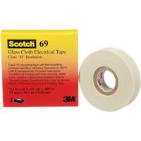 Scotch&reg; Glass Cloth Tape, 19 mm (3/4") W x 20 m (66') L, 7 mils, White Equipment World