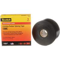 Scotch&reg; Professional Grade Linerless Rubber Splicing Tape, 50.8 mm (2") W x 9 m (30') L, 30 mils, Black Equipment World