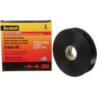 Scotch&reg; Super 88 Professional-Grade  Electrical Tape, 19 mm (3/4") W x 32.9 m (108') L, 8.5 mils, Black Equipment World
